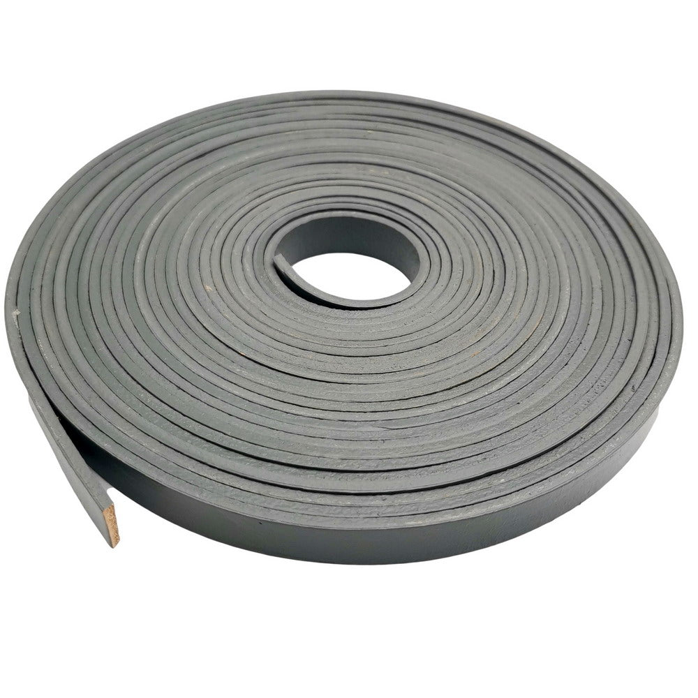 shapesbyX-10mm Flat Leather Strip 10mmx2mm Leather Strap for Jewelry Making Watchband Grey