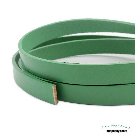 Leather Strap for Jewelry Making Watchband Green