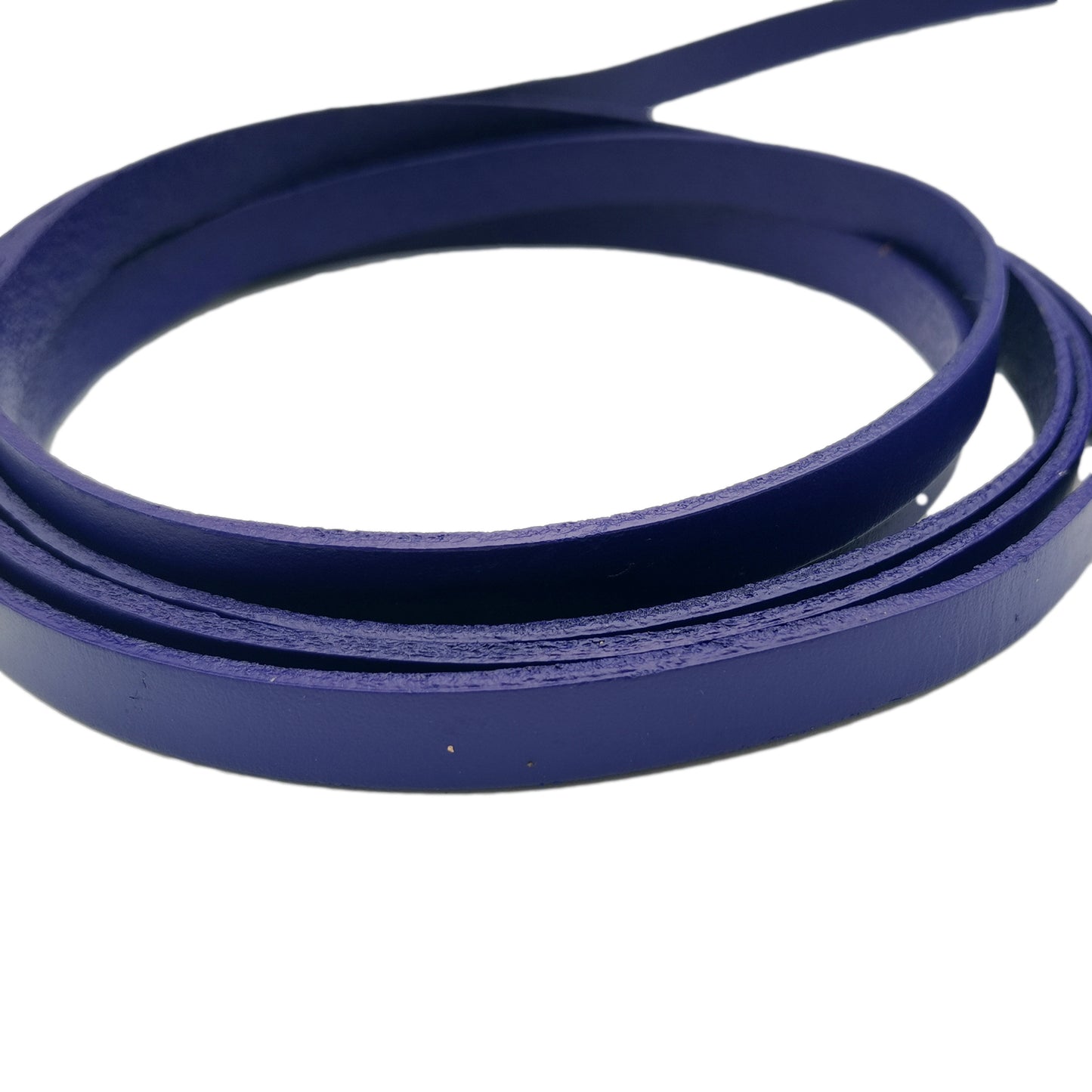 shapesbyX-10mm Flat Leather Strip Royal Blue 10x2mm Genuine Leather Band GF10M115