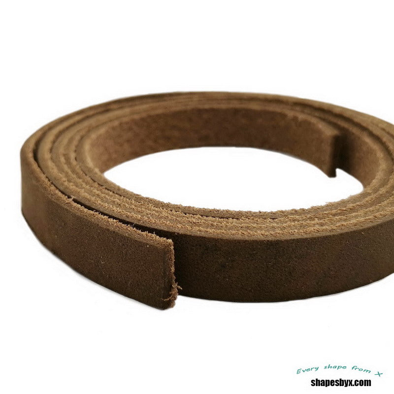Rustikales braunes Echtlederband, 10 mm, flaches Lederband, zur Herstellung oder Dekoration von Armbändern, 10 x 2 mm