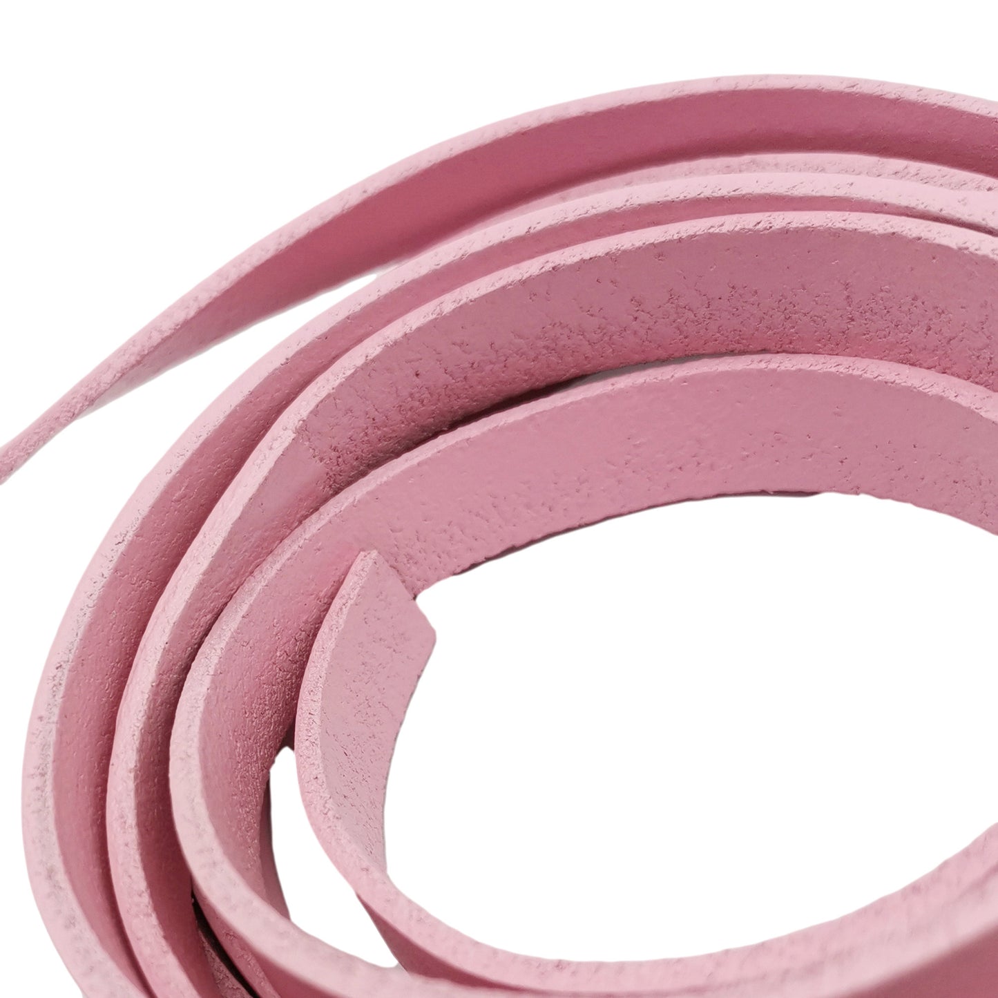 ShapesbyX-10 mm rosa Lederarmband, flacher Lederstreifen, Schmuckherstellung, Armband GF10M-85-9