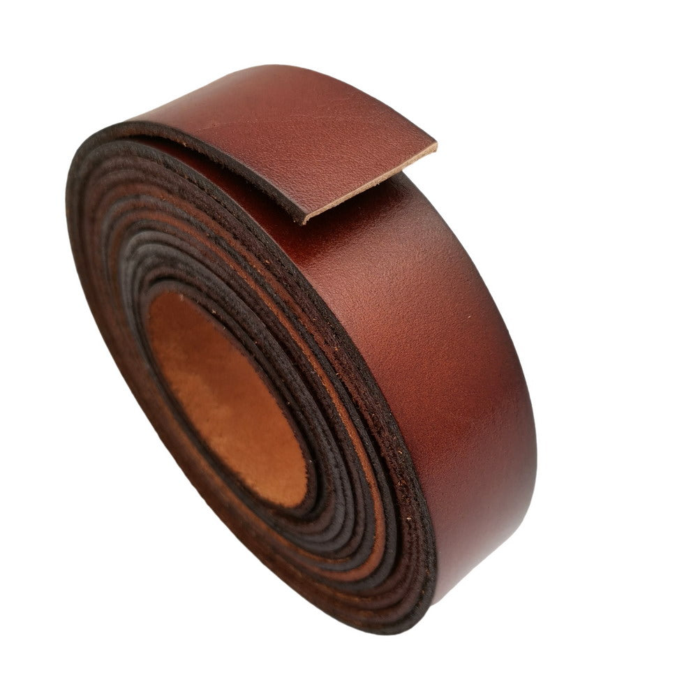 Bande de cuir plat marron vieilli de 25 mm, 1 pouce de large, bande de cuir véritable de 2 mm d'épaisseur