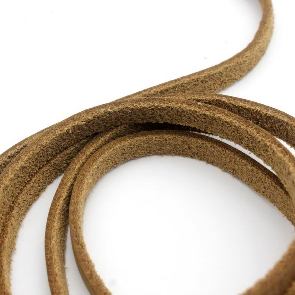 Rustic Soft Leather 5mm Flat 5mmx2mm Genuine Leather Cord