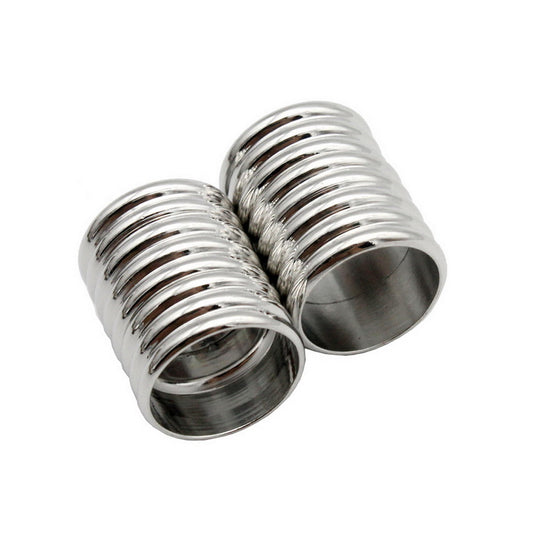 ShapesbyX-3 pièces 10 mm fermoirs magnétiques ronds ouvrant le bracelet pour la fabrication de bijoux en forme de chenilles