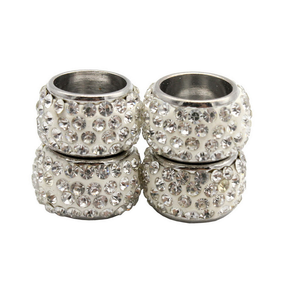 ShapesbyX-Rhinestones Magnetic Clasps for Bracelet Making 2 Pieces