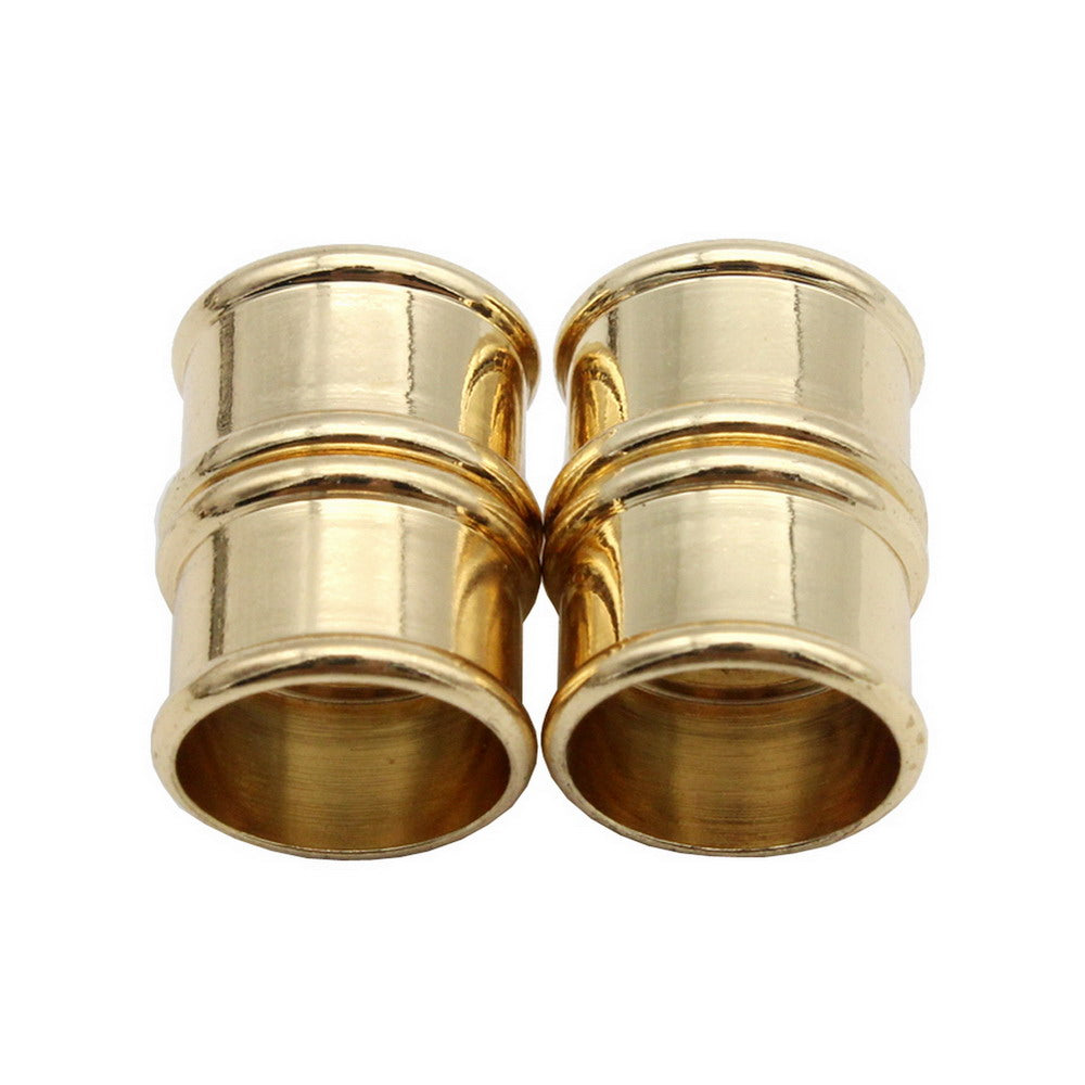 shapesbyX-3 Pieces 12mm Inner Hole Magnetic Clip Clasps Cylinder Jewelry Making End Barrel Shape