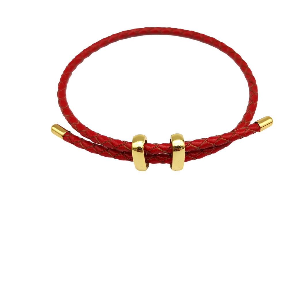 Bijoux en acier inoxydable doré, réglage de l'extrémité, trou de 3mm pour cordon rond de 3mm, fermoirs de collier et de Bracelet