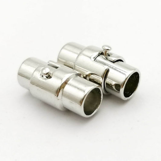 shapebyX-5 pièces fermoirs magnétiques à trou intérieur de 4 mm pour la fabrication de bijoux fermoirs de verrouillage d'extrémité