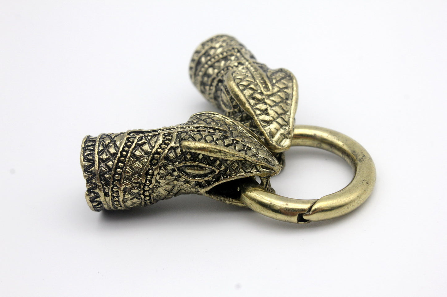 snake bracelet clasps closure charm hook 10mm round hole antique bronze