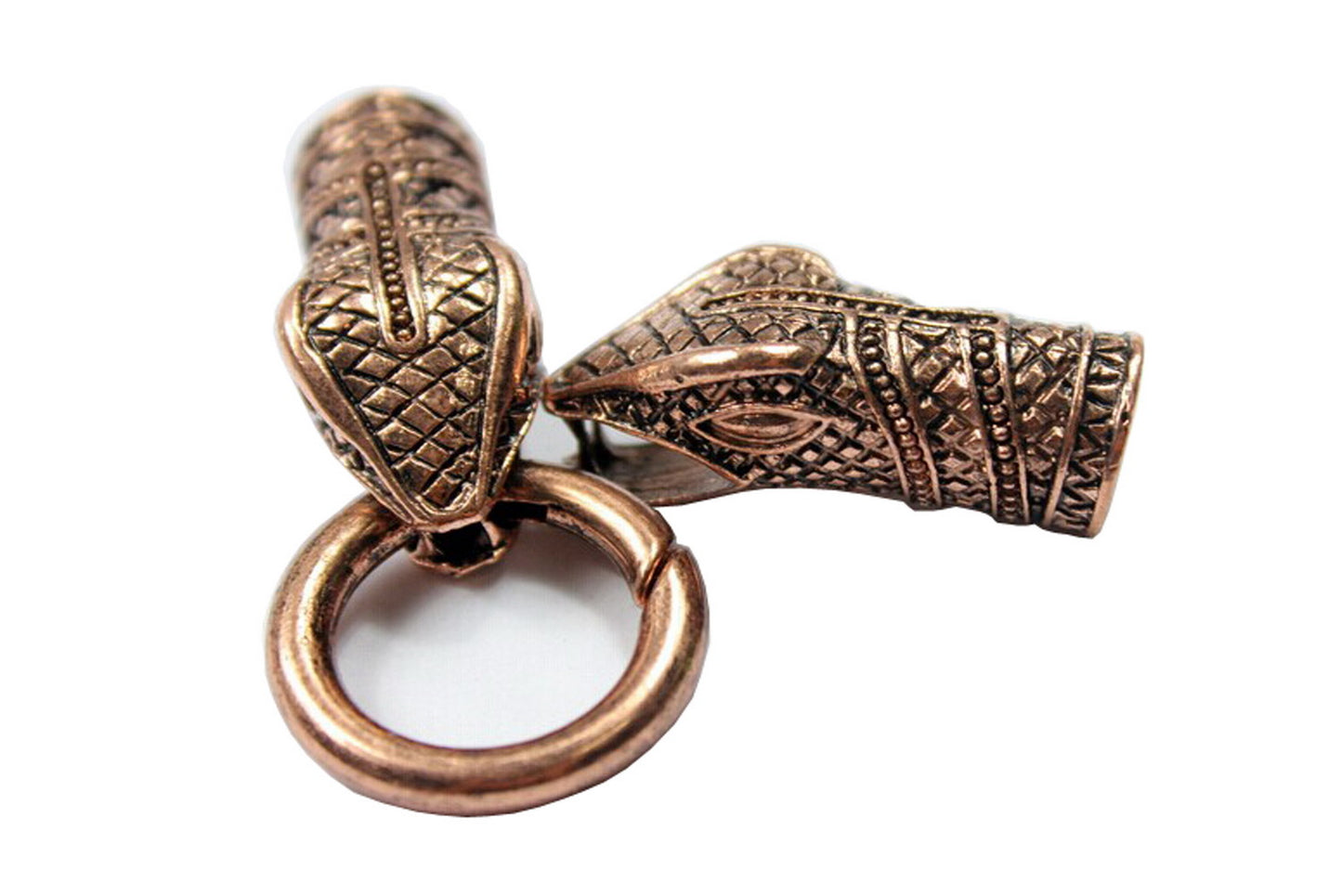 snake bracelet clasps closure charm hook 10mm round hole antique copper