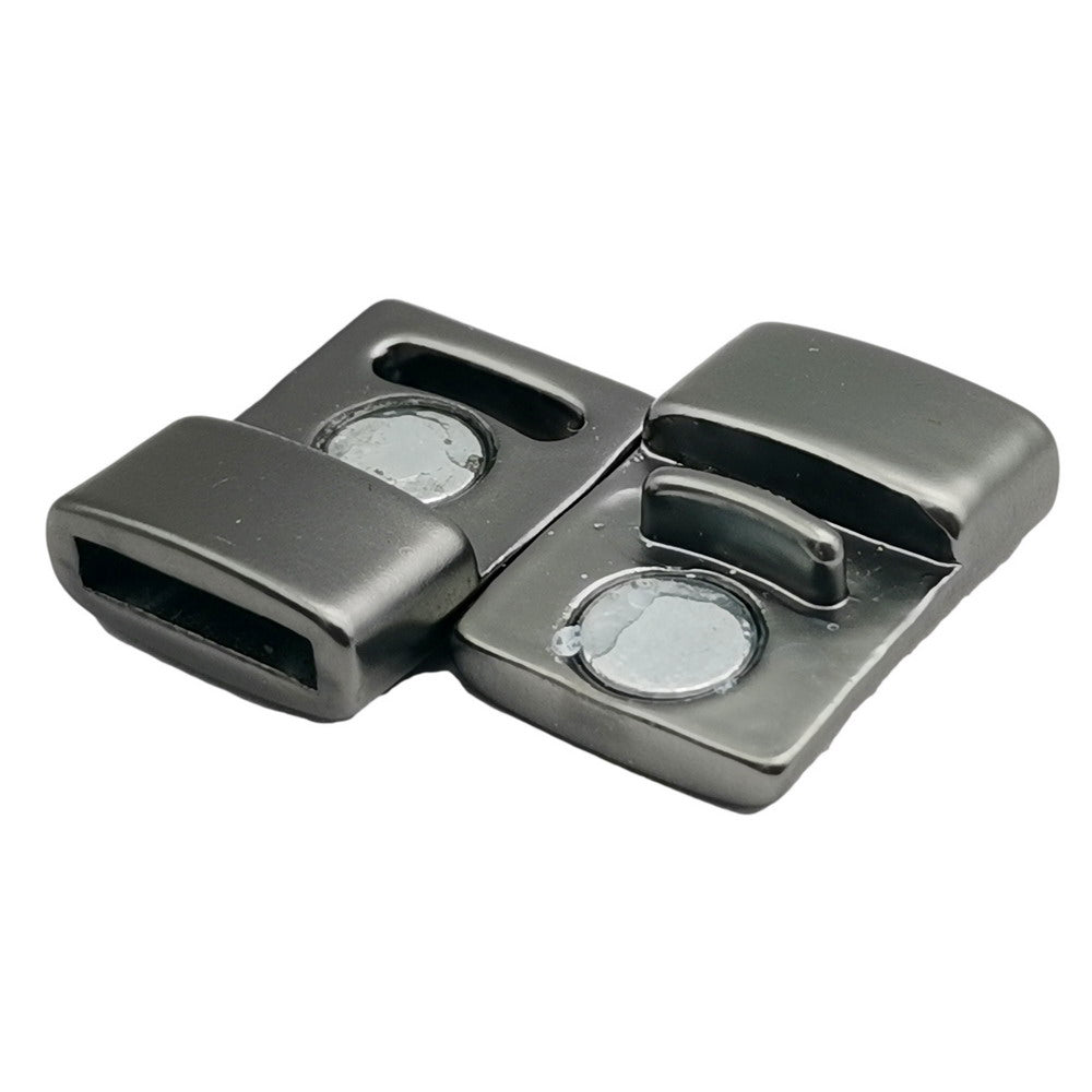 ShapesbyX-Bracelet Clasps and Closure Flat 10mmx2mm Inner hole Magnetic End Matte Black