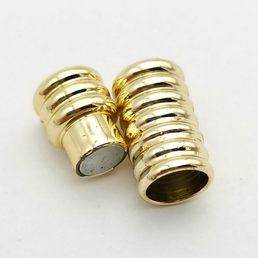 ShapesbyX-5 ensembles de fermoirs magnétiques à trou rond de 5 mm, extrémité de fabrication de bracelet pour cordon en cuir de 5 mm
