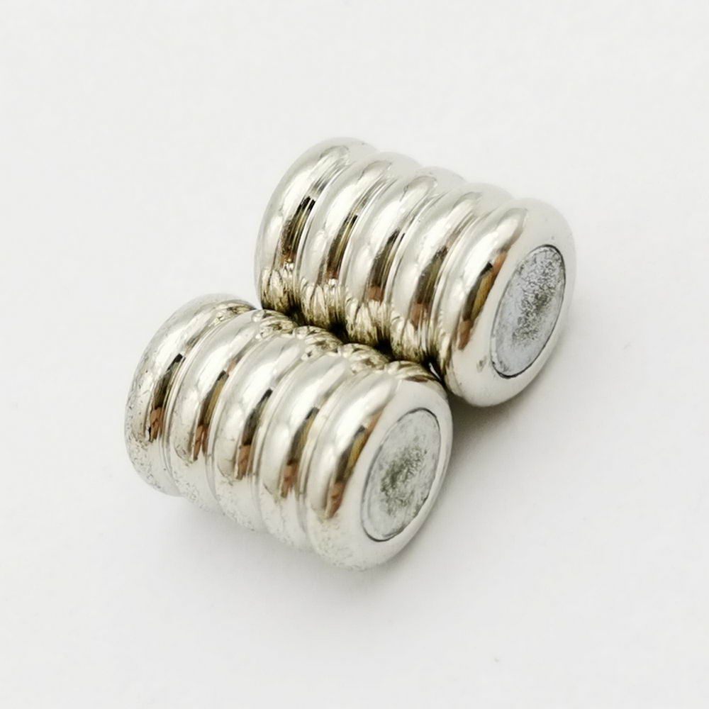 ShapesbyX-5 ensembles de fermoirs magnétiques à trou rond de 5 mm, extrémité de fabrication de bracelet pour cordon en cuir de 5 mm