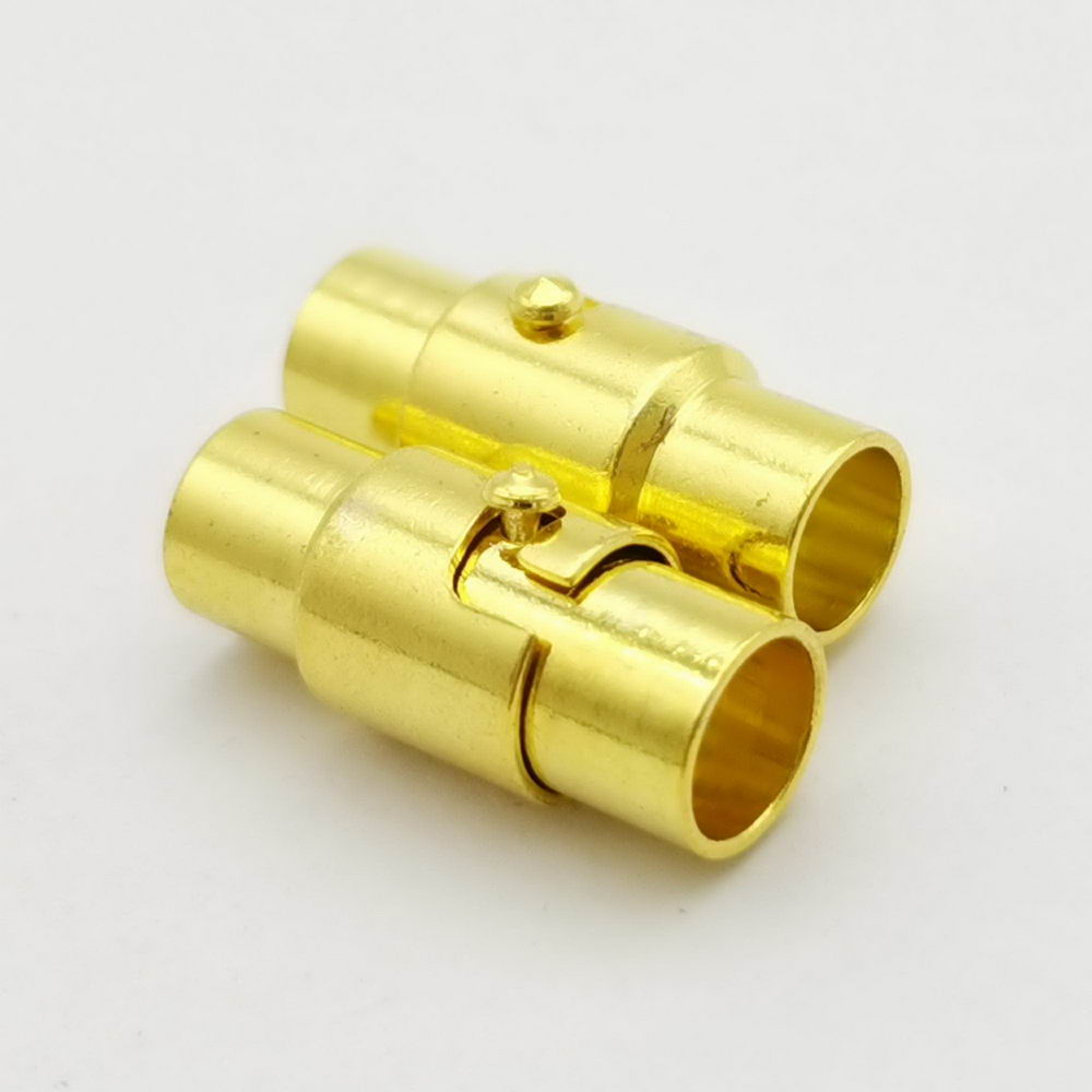ShapesbyX-5 ensembles de fermoirs magnétiques à trou rond de 5 mm pour la fabrication de bracelets avec mécanisme d'extrémité de verrouillage