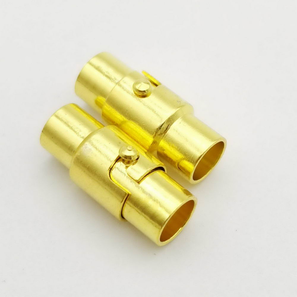 ShapesbyX-5 ensembles de fermoirs magnétiques à trou rond de 5 mm pour la fabrication de bracelets avec mécanisme d'extrémité de verrouillage