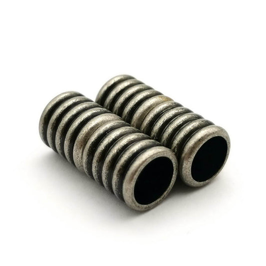 ShapesbyX-5 Stück Magnetverschlüsse und Verschluss mit 6 mm Löchern für die Herstellung von Armbändern, Bolo-Kordel, Kleber, Raupe