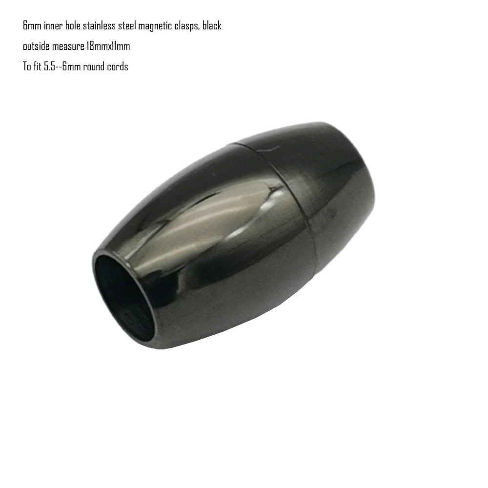 ShapesbyX-6 mm Innenloch-Magnetverschluss aus Edelstahl für die Herstellung von Armbändern, starker Magnet