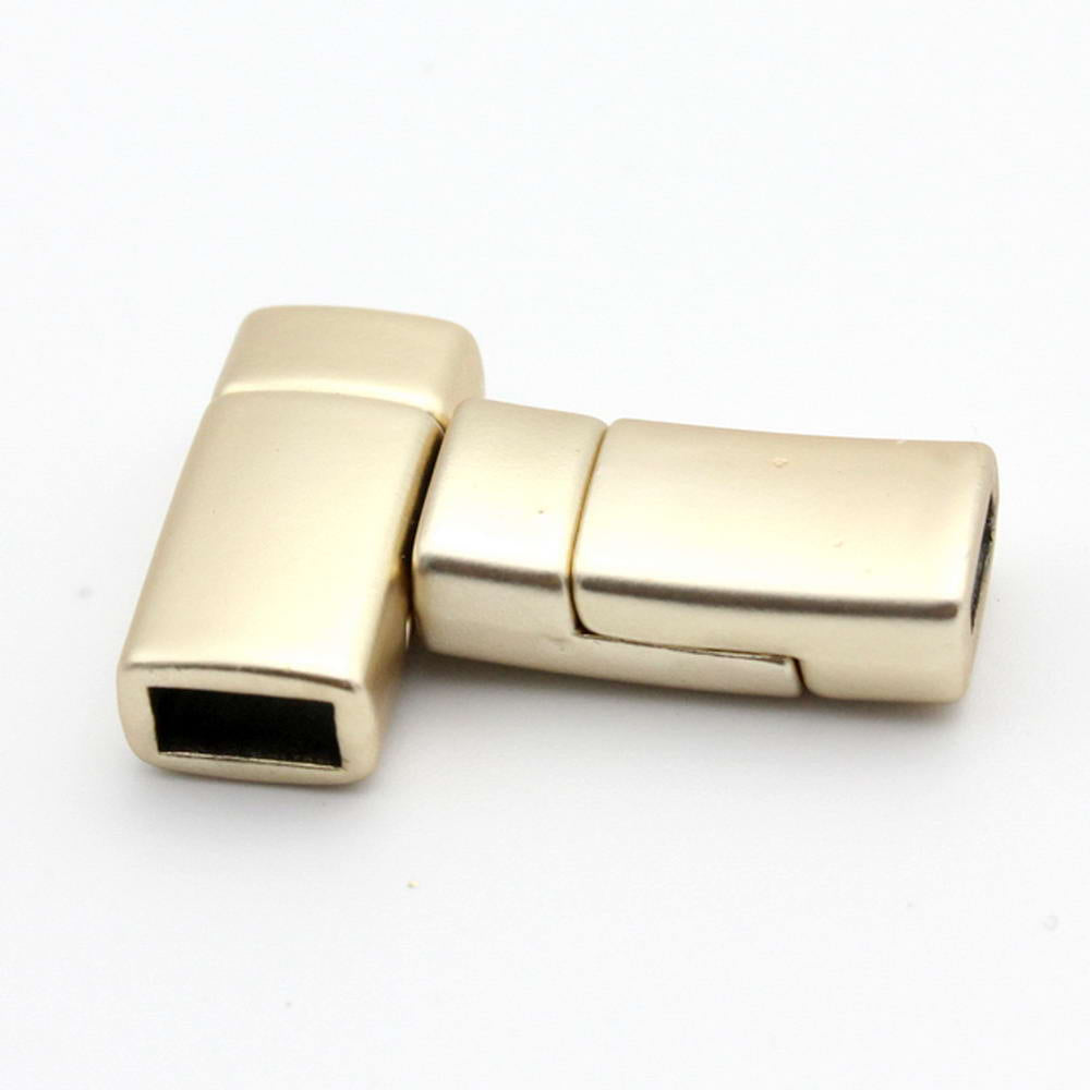 Magnetic Clasps Jewelry Making End 7mmx3mm Hole Matte Gold