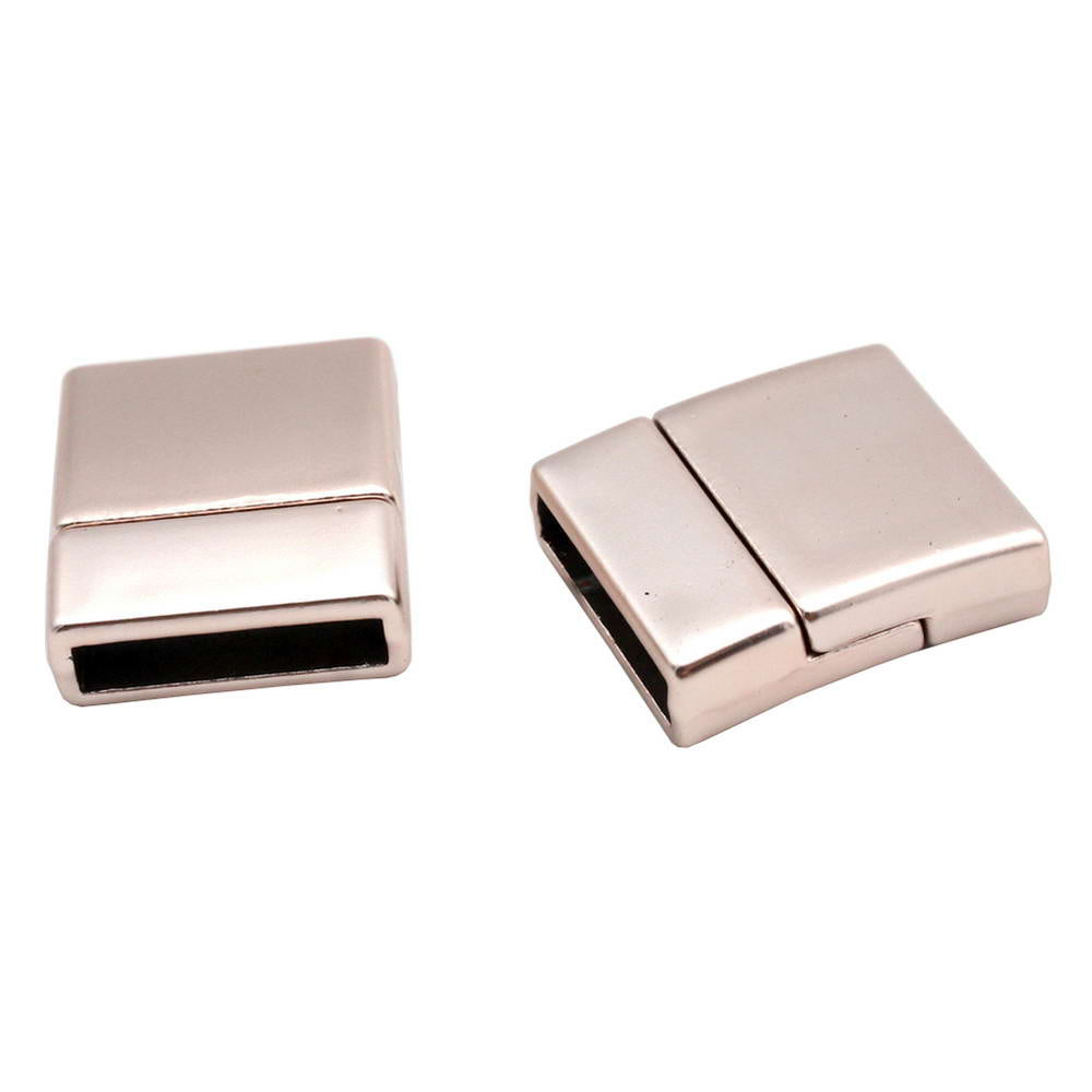 ShapesbyX-Antique Bronze 15mm Magnetic Clasps for Bracelet Making End 15x3mm Hole