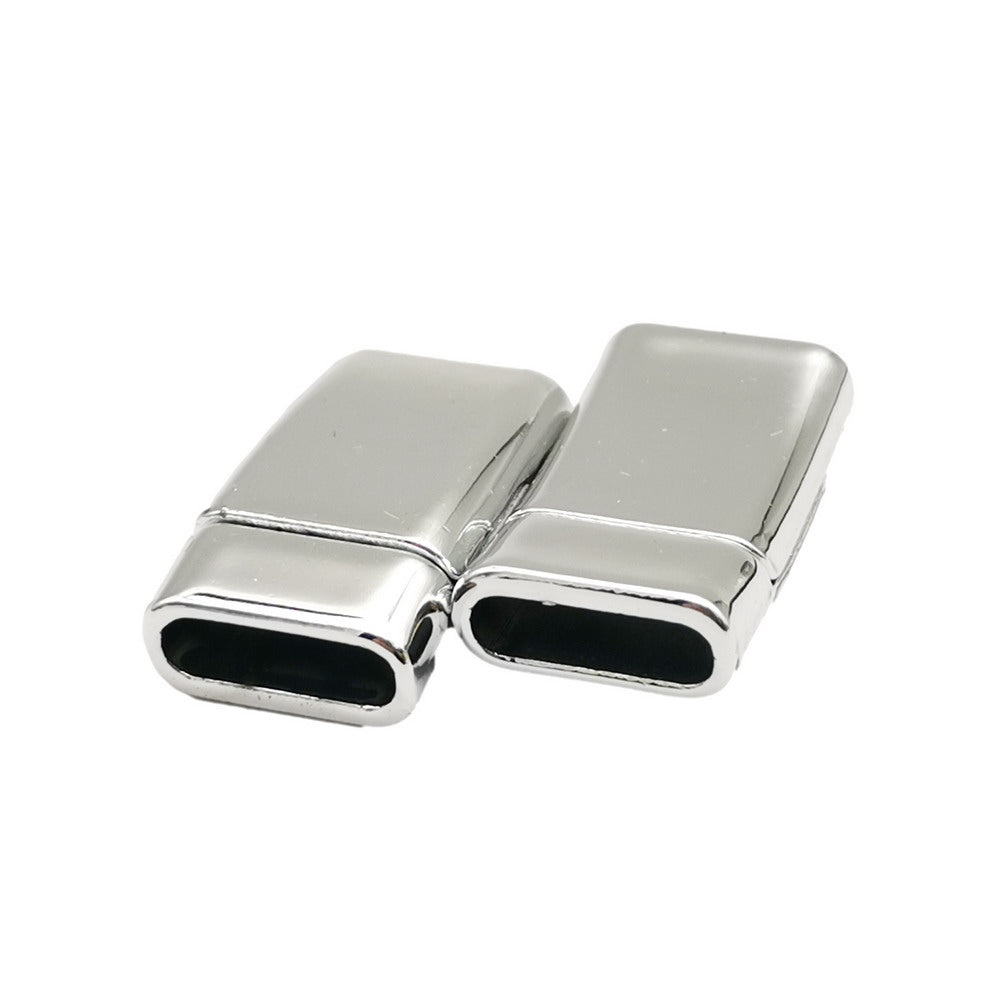 12mmx3mm Inner Silver Magnetic Clasps for Bracelet Making 12mm Flat Leather Band Glue