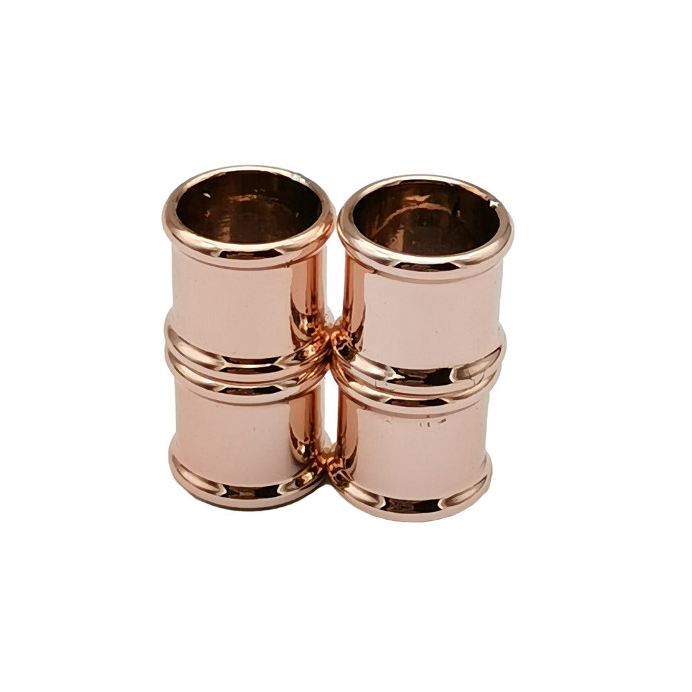 Barrel Clasps Magnetic End 9mm Round Hole Bracelet Making Opening Silver
