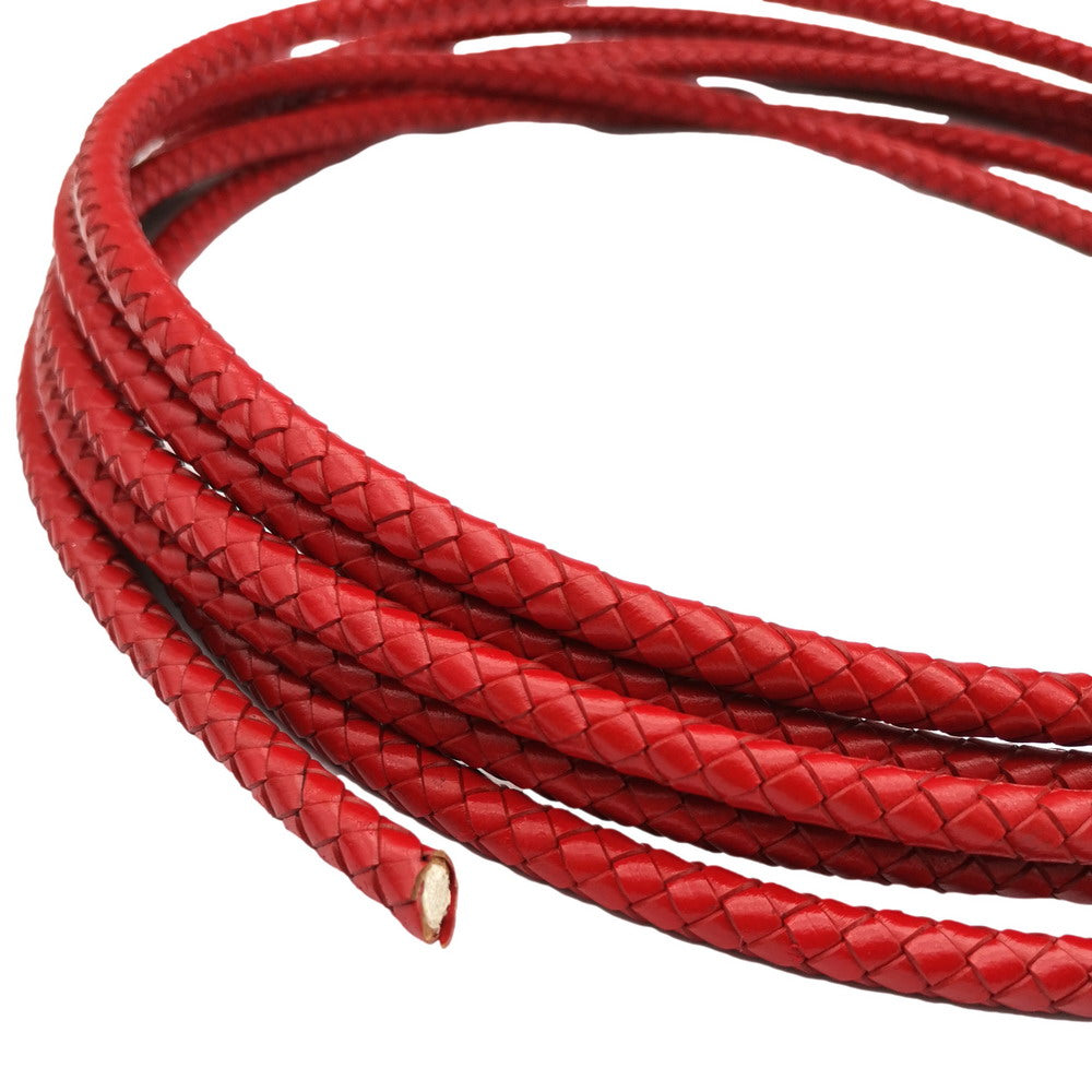 shapesbyX-8mm Braided Leather Bolo Cord Round Leather Strap for Jewelry Making