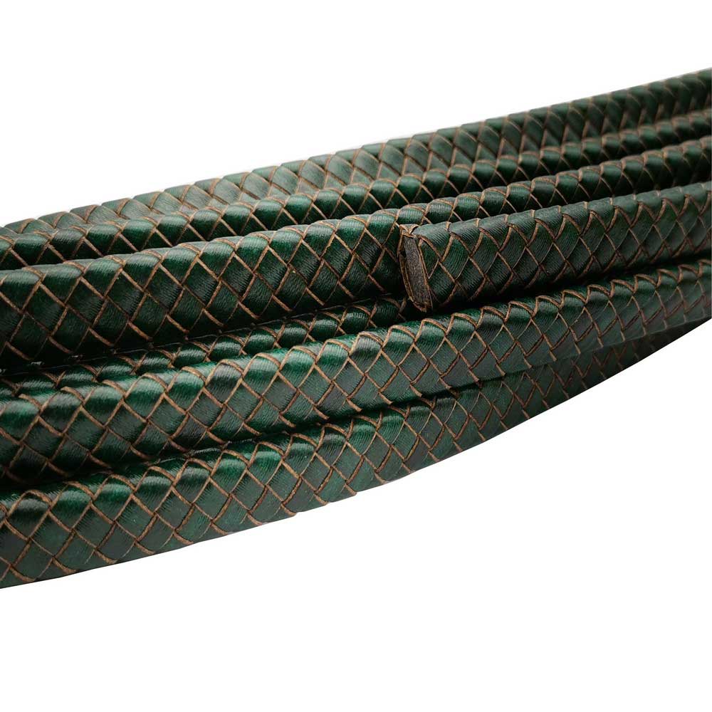 ShapesbyX-12x6mm geflochtenes Lederband, geflochtenes Armband, Herstellung von Lederband, 12 mm x 6 mm
