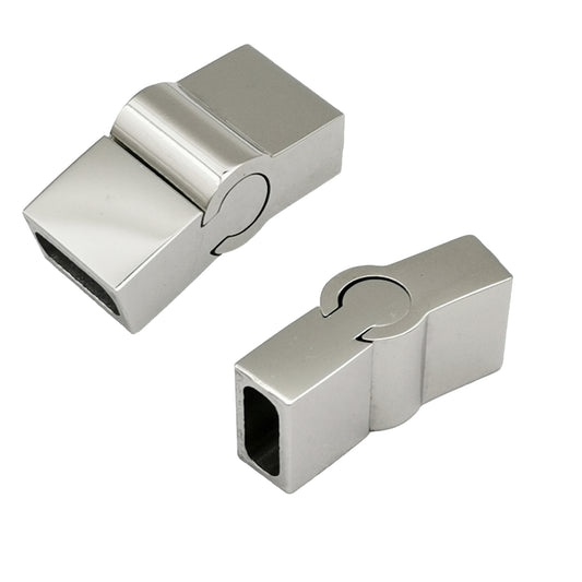 Fermoirs magnétiques pour la fabrication de bracelets, 1 pièce, 8mm x 3mm, mécanisme de verrouillage interne pour fermeture de Bracelet à bande plate de 8mm