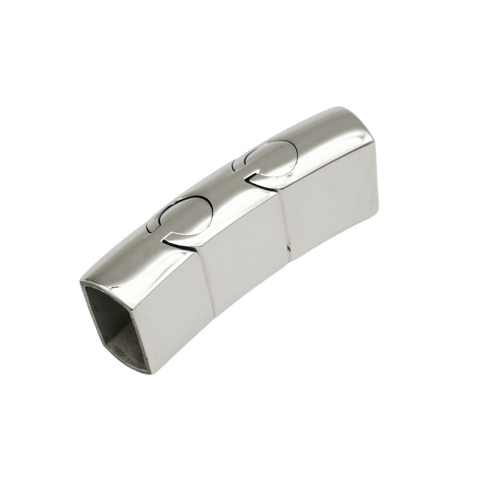 1 Stück Magnetverschlüsse aus Edelstahl 316, 11 mm x 6 mm Innenloch für den Kleber von Lakritzlederbändern bei der Armbandherstellung