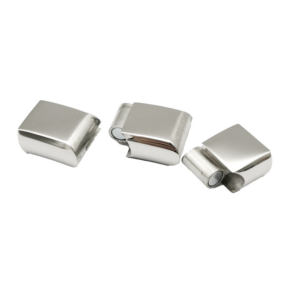 1 Piece 316 Stainless Steel Magnetic Clasps 11mmx6mm Inner Hole for Licorice Leather Cord Glue in Bracelet Making