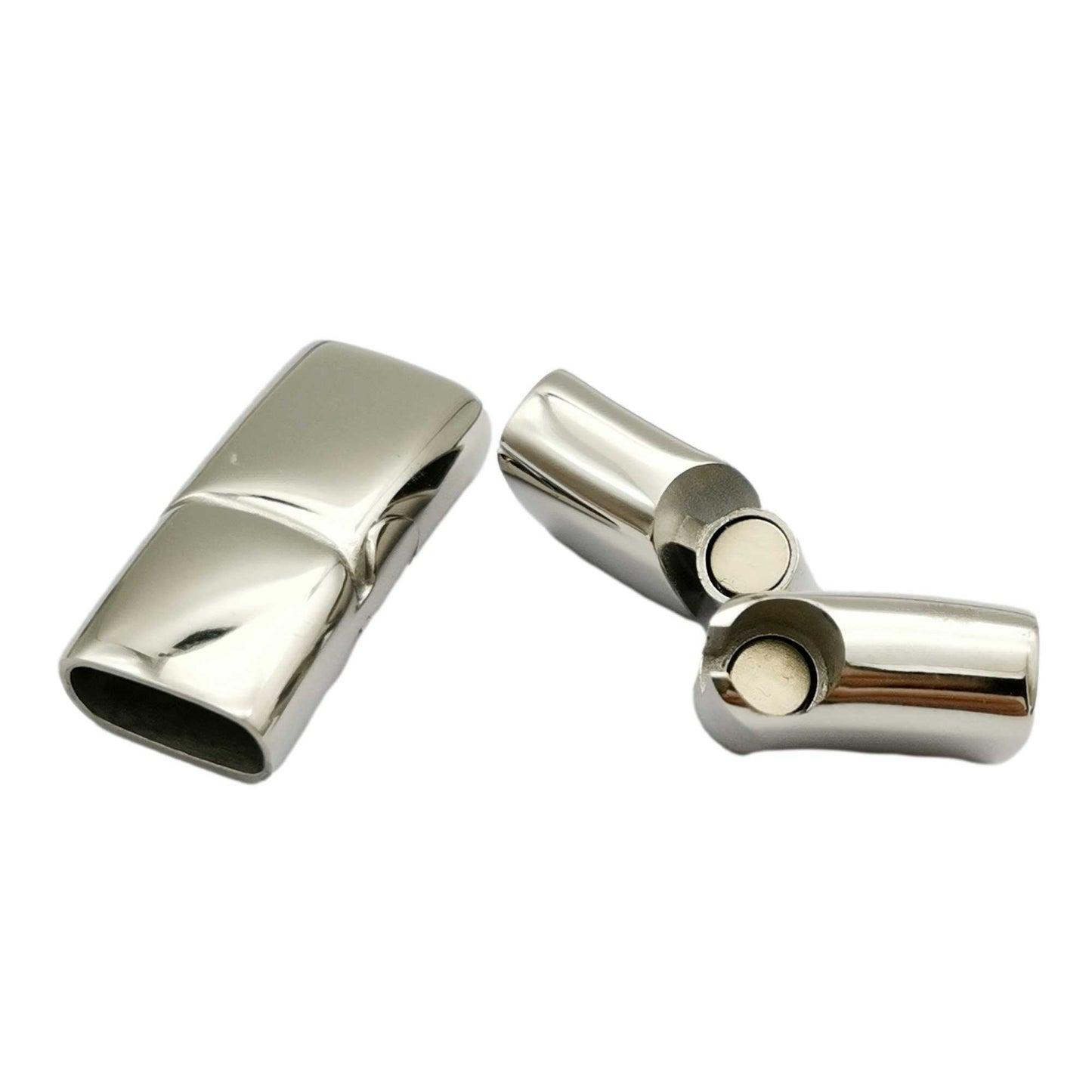 10 Pieces 8x4mm 10x5mm 12x6mm Inner Size 316 Stainless Steel Magnetic Clasps for Bracelet Making