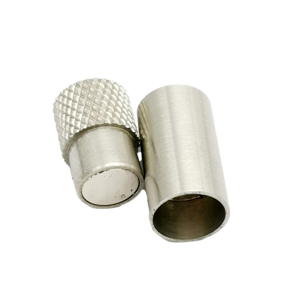 ShapesbyX-Fermoir magnétique en acier inoxydable avec trou intérieur de 6 mm pour la fabrication de bracelets